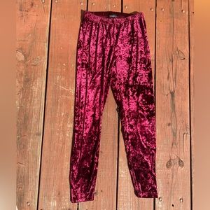 Red Velvet Pants